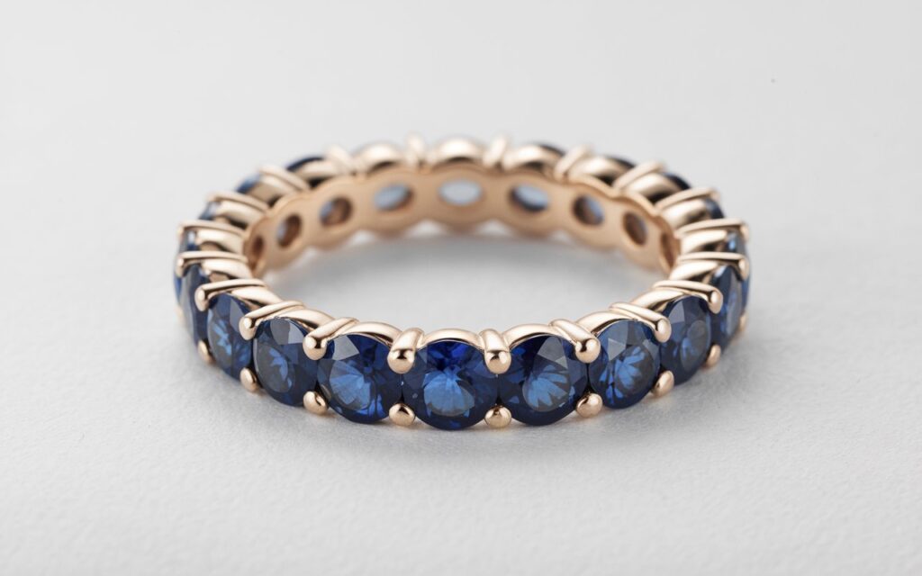 Sapphire Half Eternity Ring