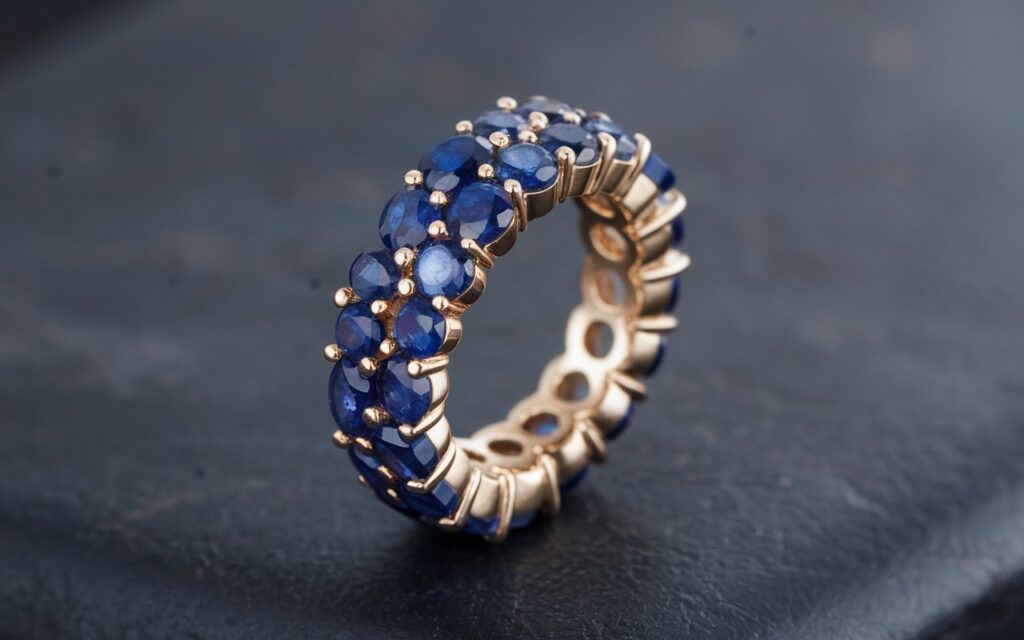Sapphire Half Eternity Ring