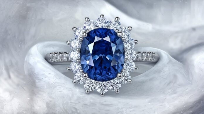 Sapphire Halo Engagement Rings