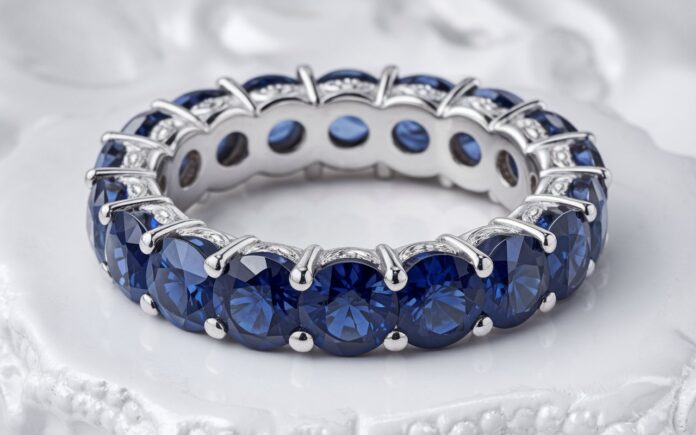 Sapphire eternity rings