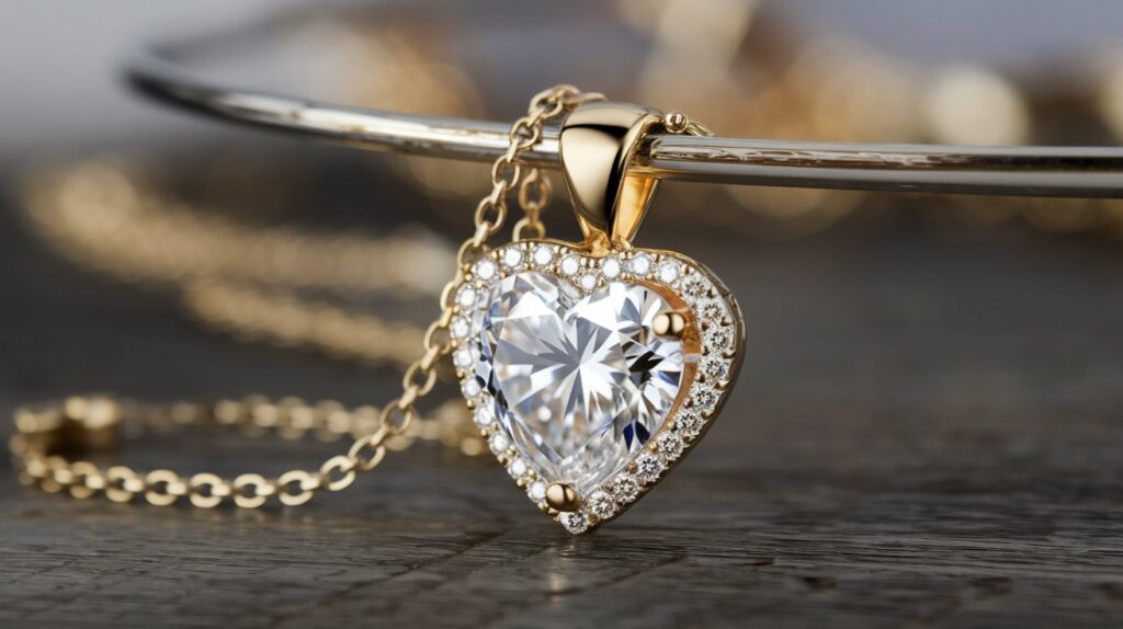 diamond heart necklaces