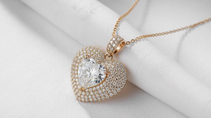 diamond heart necklaces