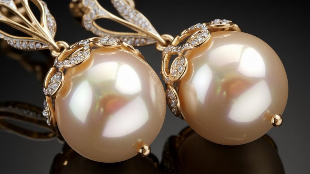 pearl drop earrings