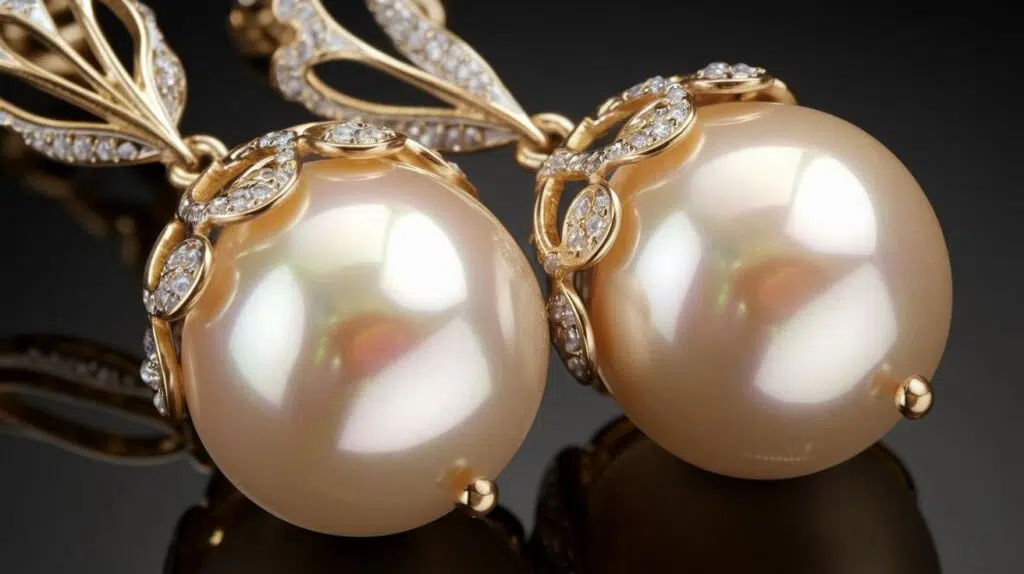pearl drop earrings