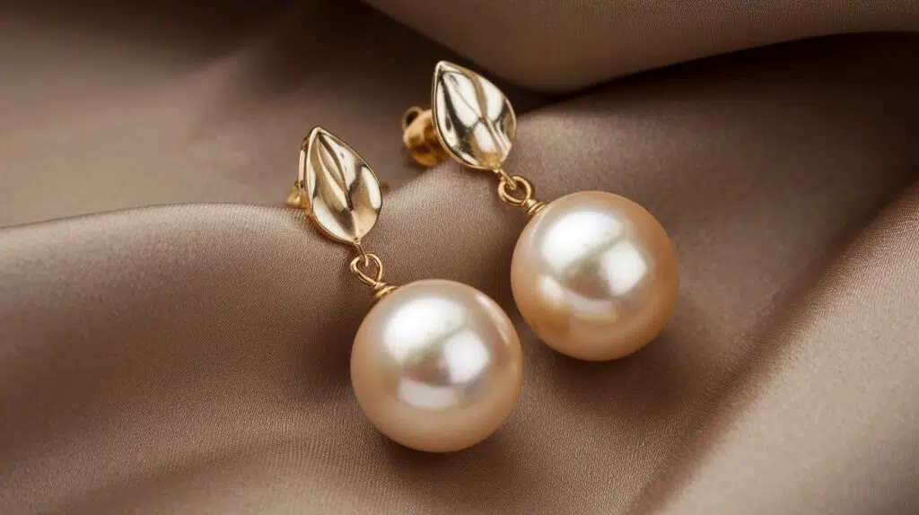 pearl drop earrings