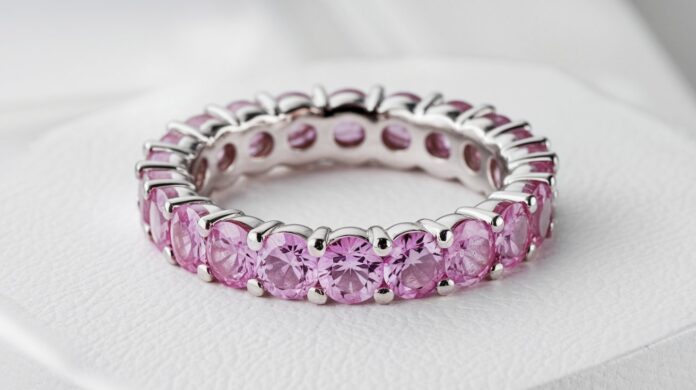 Pink Sapphire Eternity Ring