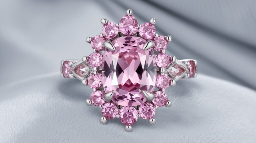 Pink Sapphire Eternity Ring